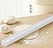 Long Rolling Pin with Thickness Rings -20” Dough roller, Fondant roller with 5 sets of Adjustable Rolling Pin Guides for Cookie Rolling Pins - Nonstick Fondant Rolling Pin by CraftIt Edibles