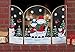 Snowman Christmas Fireplace Screen