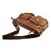 GEARONIC TM Men's Vintage Canvas Leather Tote Satchel College Military Shoulder Messenger Sling Crossbody Hiking Bag Backpack For Toiletry Gym Travel Work Laptop Coffee