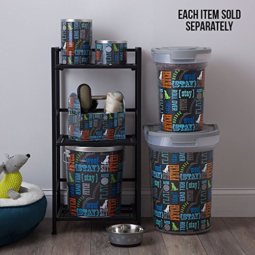 Paw Prints 37186 26 Pound Pet Food Storage Container, 15.5" X 13.25" X 16.75"