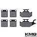 KMG 2003-2004 Yamaha YFM 450 Kodiak Front + Rear Carbon Kevlar Organic NAO Brake Pads Set