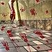Begleri Bloody Handprints Footprints Stickers Halloween Decorations 91 Pcs Red