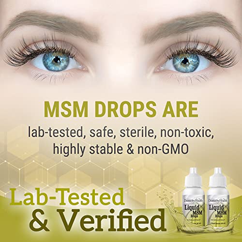 Dexterity Health Liquid MSM Eye Drops 2Pack of 2 oz. SqueezeTop