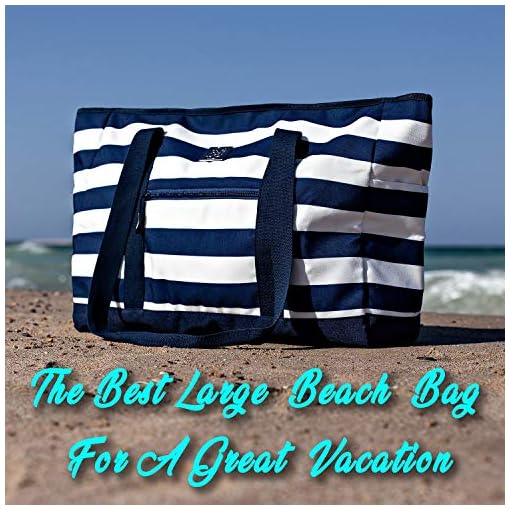 Extra Large Beach Bag With Zipper XXL Beach Tote Bag For Women With