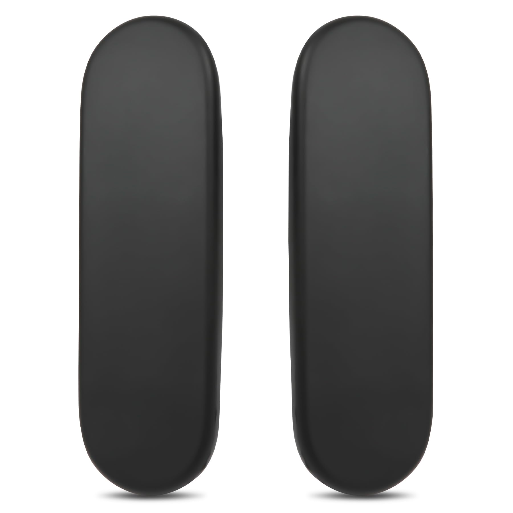 Photo 1 of 1 Pair Arm Pads Caps Replacement for Herman Miller Sayl Office Chair, Fixed and Height-Adjustable Armrest, Black Vinyl