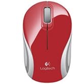 Logitech M187 Wireless Mini Mouse Red