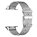 LWCUS for Apple Watch Band, New Milanese Loop Iwatch Band With Classic Buckle, Fancy Apple Watch Accessories for Apple Watch Series 3 Series 2 Series 1, Hermes, Edition, Sports(38MM-Elegant Silver)