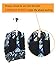 Tilami Anti-wear Compressive Roller Book Bag Luggage Backpack with Wheels Oversized Load 18 Inch for Laptop (Deep Sea)