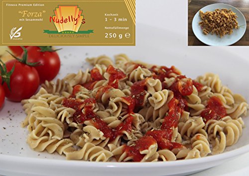 Nudellys-Quattro-Forza-glutenfreie-Pasta-im-4er-Pack-Sesammehl-Eier-Nudeln-mit-Tapioka-Strke-als-Fusilli-low-carb-paleo-clean-sojafrei