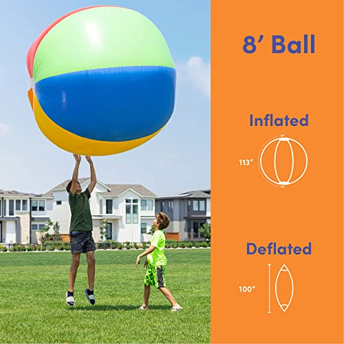 Top Race 5 Foot Giant Beach Ball Large Beach Balls Giant Pool Float