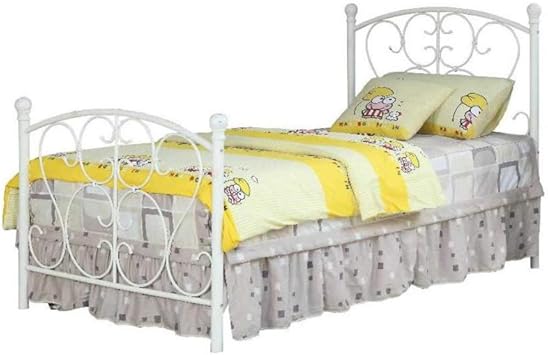 Amazon Com Benjara Benzara Princess Design Twin Size Metal Bed
