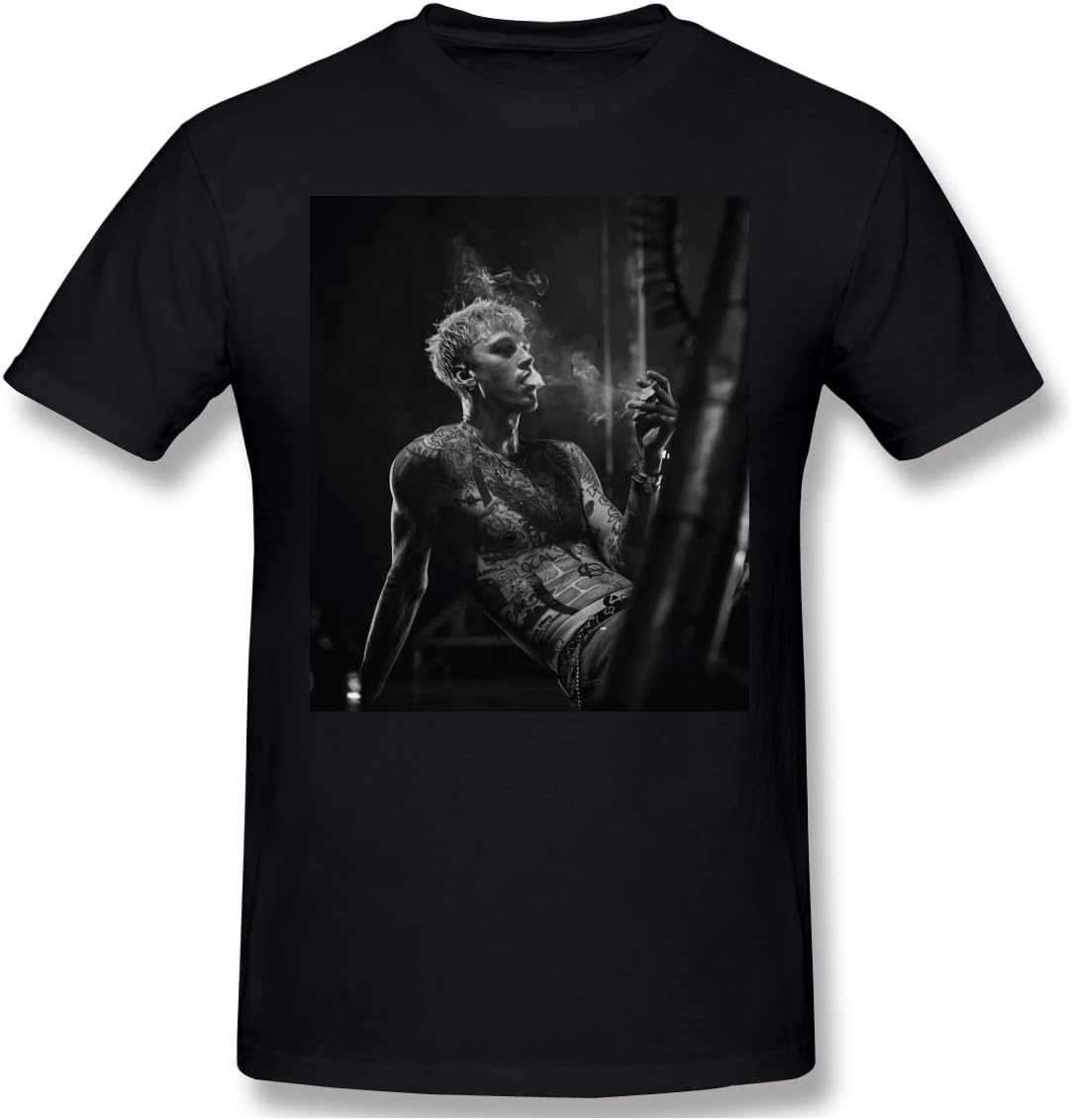 Aimala Gao Lisi Machine Gun Kelly Men's Soft Tshirt Black
