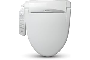QUICK PARTS DELIVERY Tranquillus Essential Round - Water and Air Adjustable Bidet Toilet Seat, Electric Bidet - ADA Compliant Bidet Seat, Heated Bidet with Dryer - Easy DIY Installation, Soft Close Lid - Made in Korea