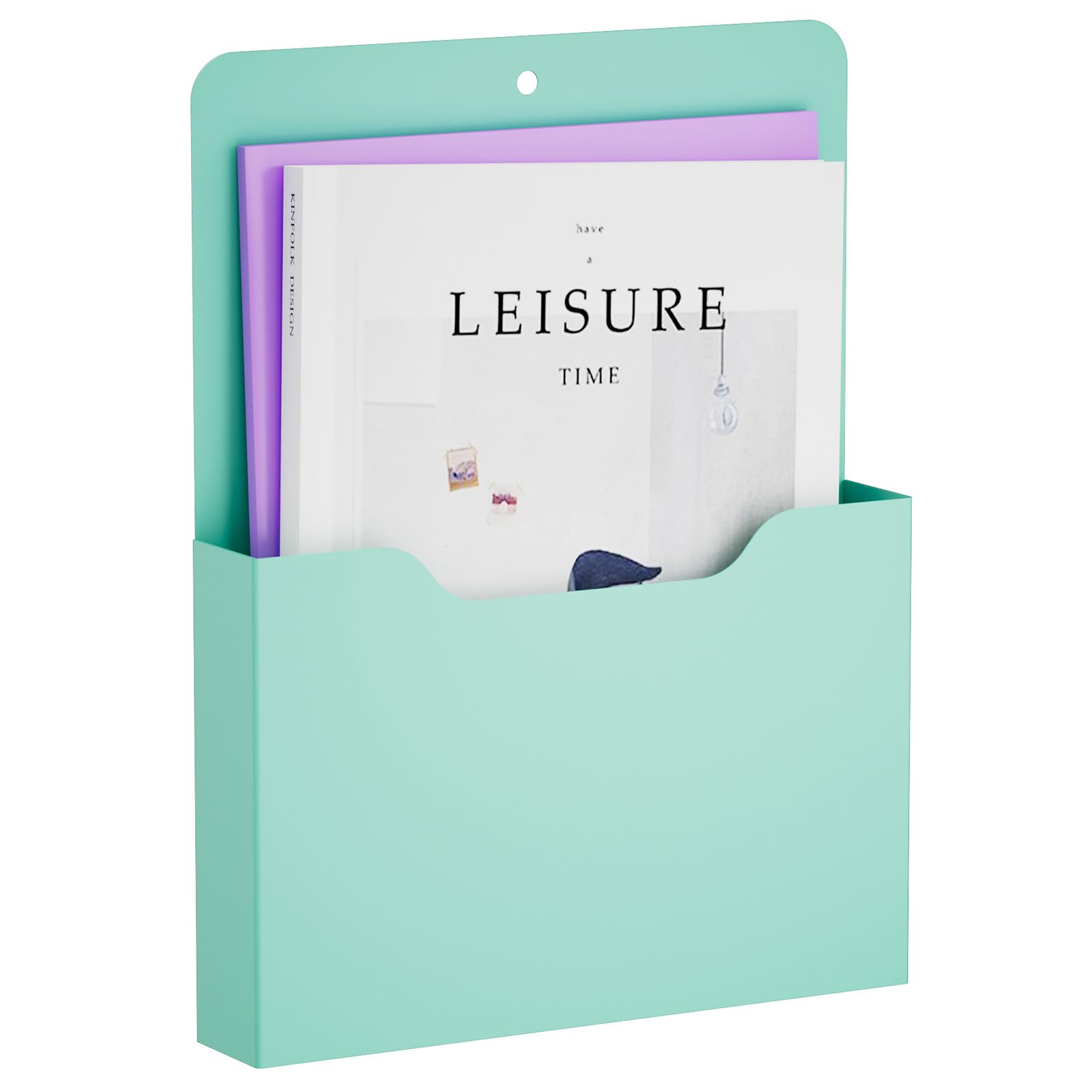 Photo 1 of Magnetic File Holder - Magnetic Paper Holder, Pocket Organizer Office Supplies Storage Mail Organizer for Notebooks,Planners,Letter (1 Pack)
