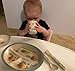 Kids Dinnerware Set of 5 Piece - Bamboo Kids Cups,Kids Plates,Bowl,Toddler Fork & Spoon, BPA Free, Dinosaur Plates for Baby Shower Gift (Little Dinosaur)