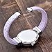 Top Plaza Fashion Women's Bangle Cuff Bracelet Analog Watch - Purple