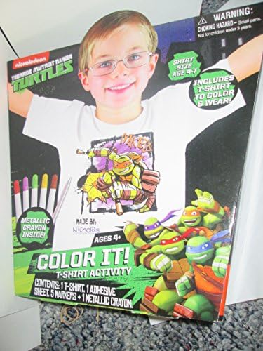 Teenage Mutant Ninja Turtles Size Age 4-7 Color It! T-shirt Activity