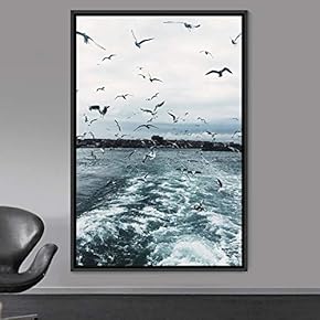 signwin Framed Canvas Wall Art Flock of Birds...