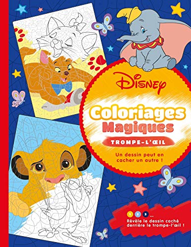 Coloriages magiques trompe-l'oeil Disney by 