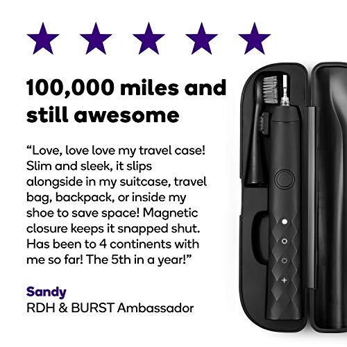 Burst Toothbrush Travel Case for Burst Sonic Toothbrush, White (Case