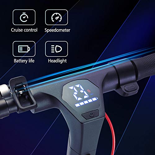 QINGOR Electric Scooter Powerful 350W Motor 10” Solid Tires OneStep