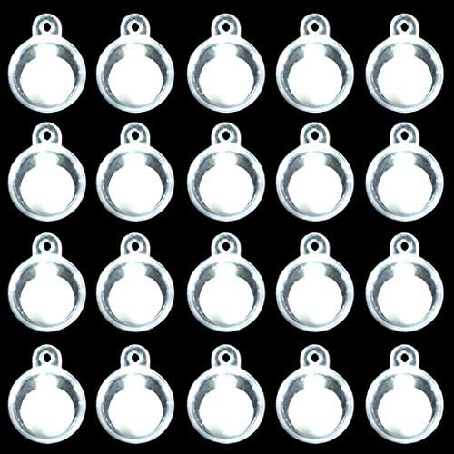 Neo LOONS 50 Pack Waterproof White Round Led Flash Ball Lamp Balloon Lights Long Standby Time for Christmas Party Wedding Decoration (50 Pcs Led Lights & 50 Pcs Empty Capsules)[Update Version]