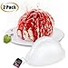Brain Jello Gelatin Mold,2 Pack Large Human Zombie Brain Mold for Cake Candy,Plastic Halloween Baking Brain Prop Decorations Standard for Kids Adult