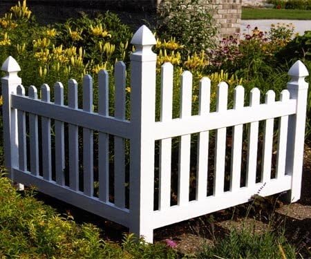 Amazon Com Dura Trel Corner Picket Fence Outdoor Decorative