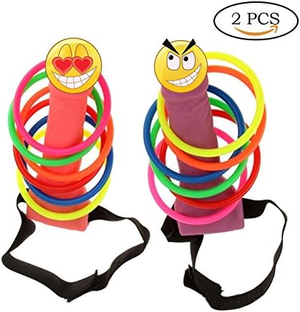 Neele Bachelorette Party Favor Ring Toss Hoopla Games Set Girls Night Out Hen Party Games (2pcs)