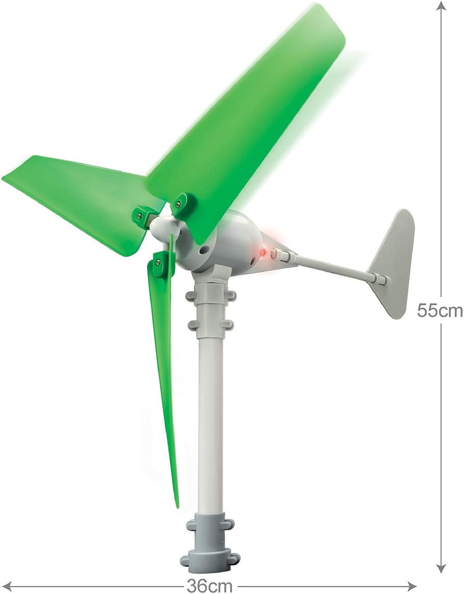 Amazon Com 4m Wind Turbine Science Kit Green Science Toys Games