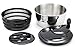 KitchenWorldwide - Stainless Steel Salad Spinner - Easy spin - Dry Lettuce, Greens & Veggies - Quality Built To Last. Best Spin Mechanism - 3 Year Warranty - Comes With Container + Knife