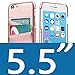 SOWOKO iPhone 6 Plus Leather Card Case iPhone 6S Plus Slim Wallet Case, Credit Card Slots ID Holder Leather Protective Cover for Apple iPhone 6/6S Plus 5.5 inch (Rose Gold)