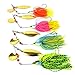 Aorace Spinnerbait Metal Sequins Lures Silicone Skirt Jig Fishing Lure Wobbler Spinner Beard Tackle