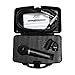 Audio2000'S ADM1064B Professional Cardioid Dynamic Microphone with 20ft Cable, Microphone Clip and Hard PVC Carrying Case