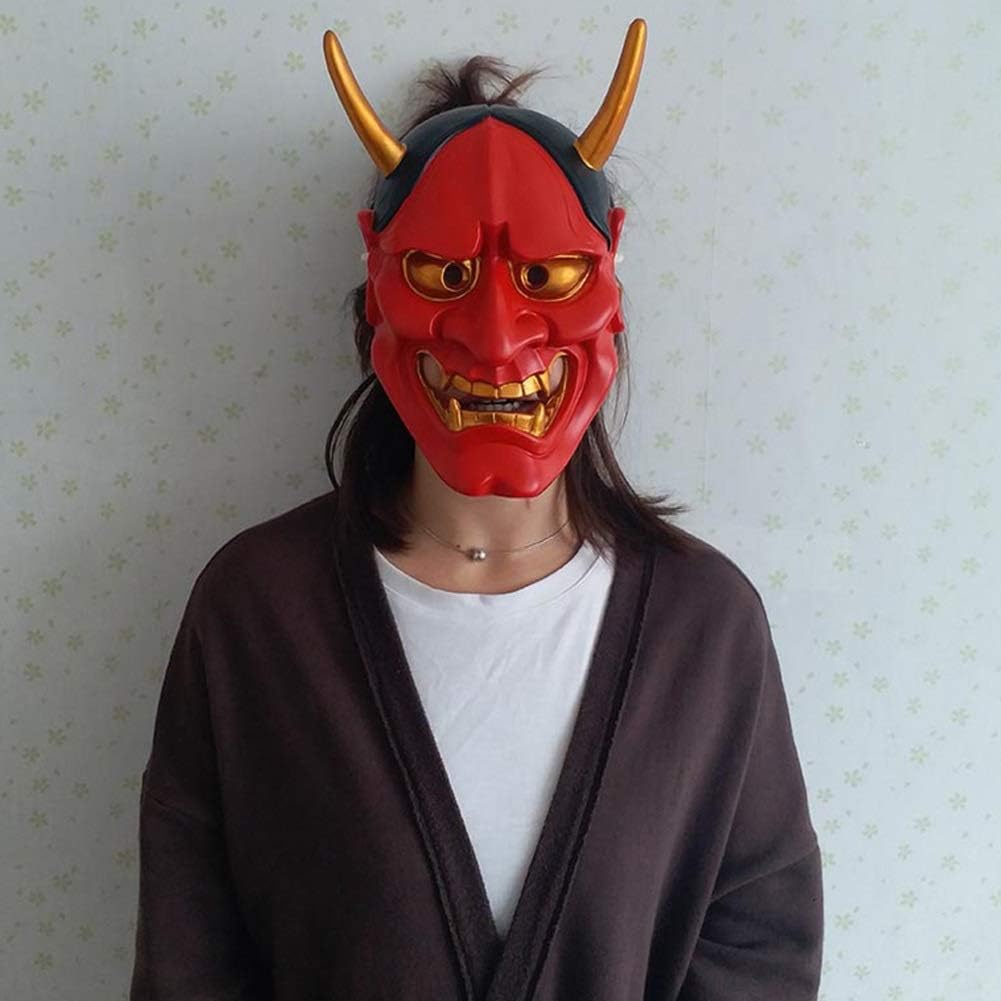 Amazon 濤 マル 英の濤 仮面 仮装 コスプレ小物 映画 コスプレ道具 樹脂仮面 マスク 覆面 般若仮面 ハロウィンやパーティー 飾り面 能面 神楽面 天狗 学園祭 Cosplay 大きいサイズ 31 19センチ 装飾 コスプレ 仮装 通販