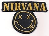 1 X NIRVANA (American alternative grunge rock logo patch) 10x7 CmIron on Patch / Embroidered Patch This Appliques Are Great for T-shirt, Hat, Jean ,Jacket, Backpacks.
