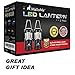 MalloMe LED Camping Lantern Flashlights 2 Pack - Super Bright - 350 Lumen Portable Outdoor Lights - AA Batteries Required, Not Included (Black, Collapsible)
