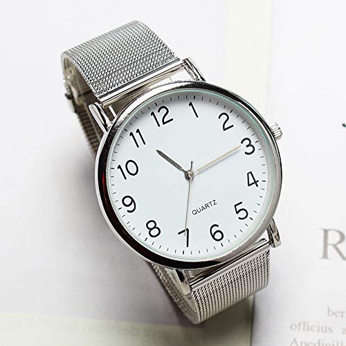 Women's Watches Fashion Ultra Thin Wrist Watches for Women Waterproof Date Analog Dress Watch with Stainless Steel Mesh Band