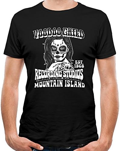 T-shirts Short Sleeve Customized Jimi Hendrix Inspired Voodoo Child
