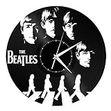 VinylShopUS - Beatles Vinyl Wall Clock Music Bands and Musicians Themed Travel Souvenir