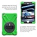 BRAECN for iPad mini 4 Case,iPad mini 5 Case,Drop Protection Rugged Protective Heavy Duty with 360 Degree Swivel Stand/Hand Strap/Shoulder Strap for iPad mini 4/5 Case(Green)
