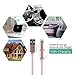 2-in-1 Lightning and Micro USB Cable [4 Pack 10 inches] BUENTEK Nylon Braided Charging/Sync Data for iPhone 7, iPhone 6, iPad, iPod, Samsung Galaxy and Android, Rose Gold
