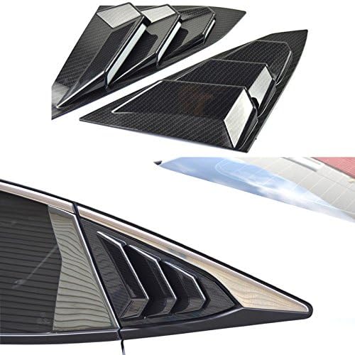 Attaco CARBON FIBER STYLE Civic 10TH Side Window Louvers Scoop Cover Vent 2016-2018 FOR HONDA