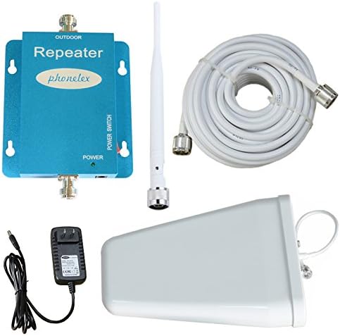 Phonelex ATT T-Mobile Cell Phone Signal Booster Repeater 4G LTE 700Mhz FDD Cell Phone Booster Mobile Signal Amplifier (Whip&LPDA)