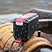 travel inspira Waterproof Bluetooth Speaker, V4.2 Portable Wireless Outdoor Speaker with Bonus Carabiner 10W Subwoofer IPX6-2,200mAh Rechargeable Battery 15 Playing Hours Hands-free Calling