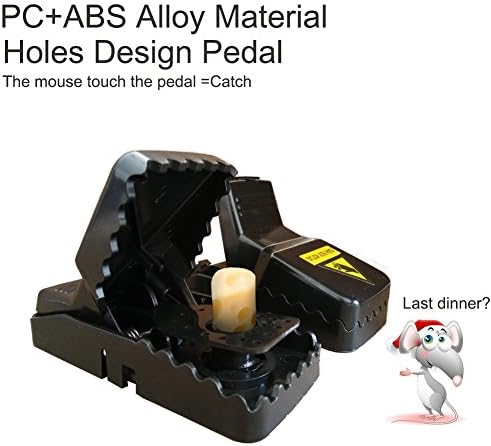 Mouse Traps-Durable and Reusable,The Great Cather to Control Rat and Rodent,Better and Safer Than Glue &amp; Poison 12Packs
