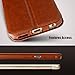 Jisoncase iPhone 6s Plus Vintage Leather Stand Case Magnetic Flip Phone Cover for Apple iPhone 6 Plus/ 6s Plus Brown (JS-I6U-04M20)