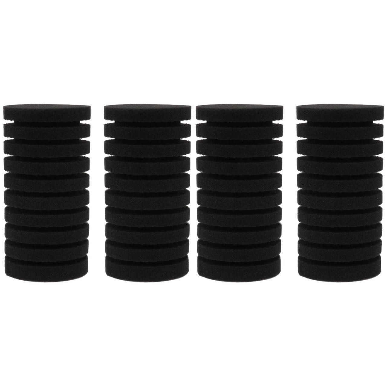 ULTECHNOVO Aquarium Filter Sponge - 4 Pack Aquarium Filter Replacement Foam - Fish Tank Pre- Sponge, Black