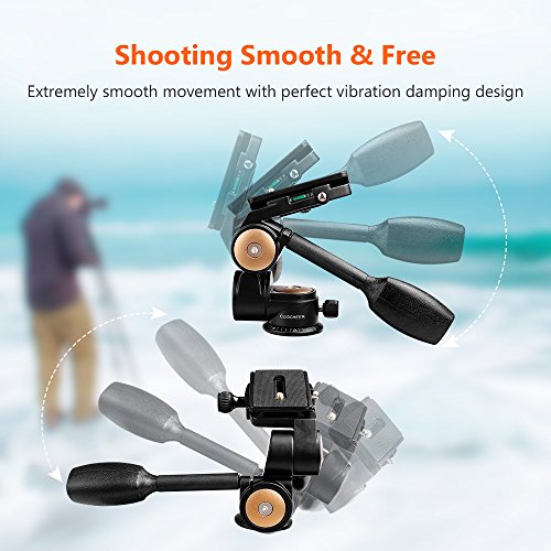 image for COOCHEER Tripod Head, Video Head for Manfrotto Benro Gitzo Tripods, Mo