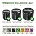 Masterdam Rolling Supplies 2.2-Inch Herb Grinder with Pollen Catcher - 4 Piece, Black